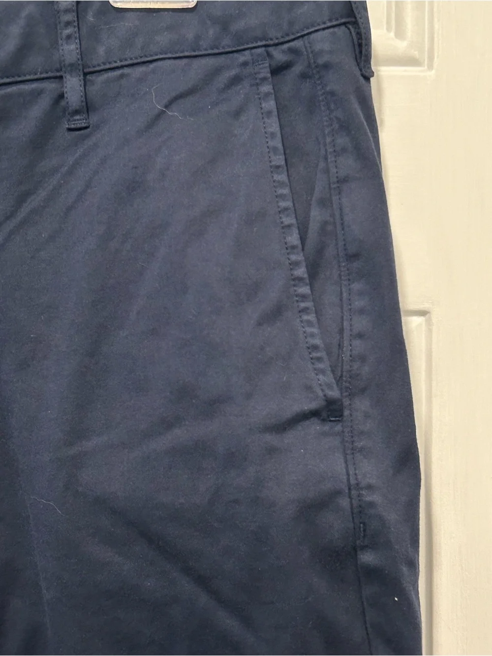 Faherty Movement Chino Shorts Navy Blue Mens Flat Front Preppy Golf Classic 32
